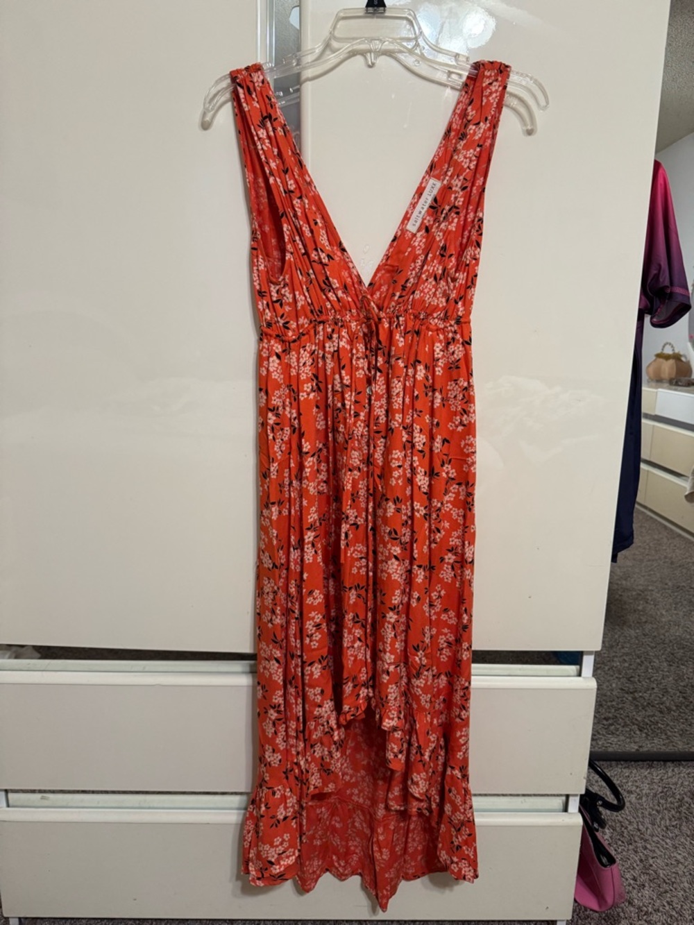 Saltwater LUXE Coral Floral Maxi Dress